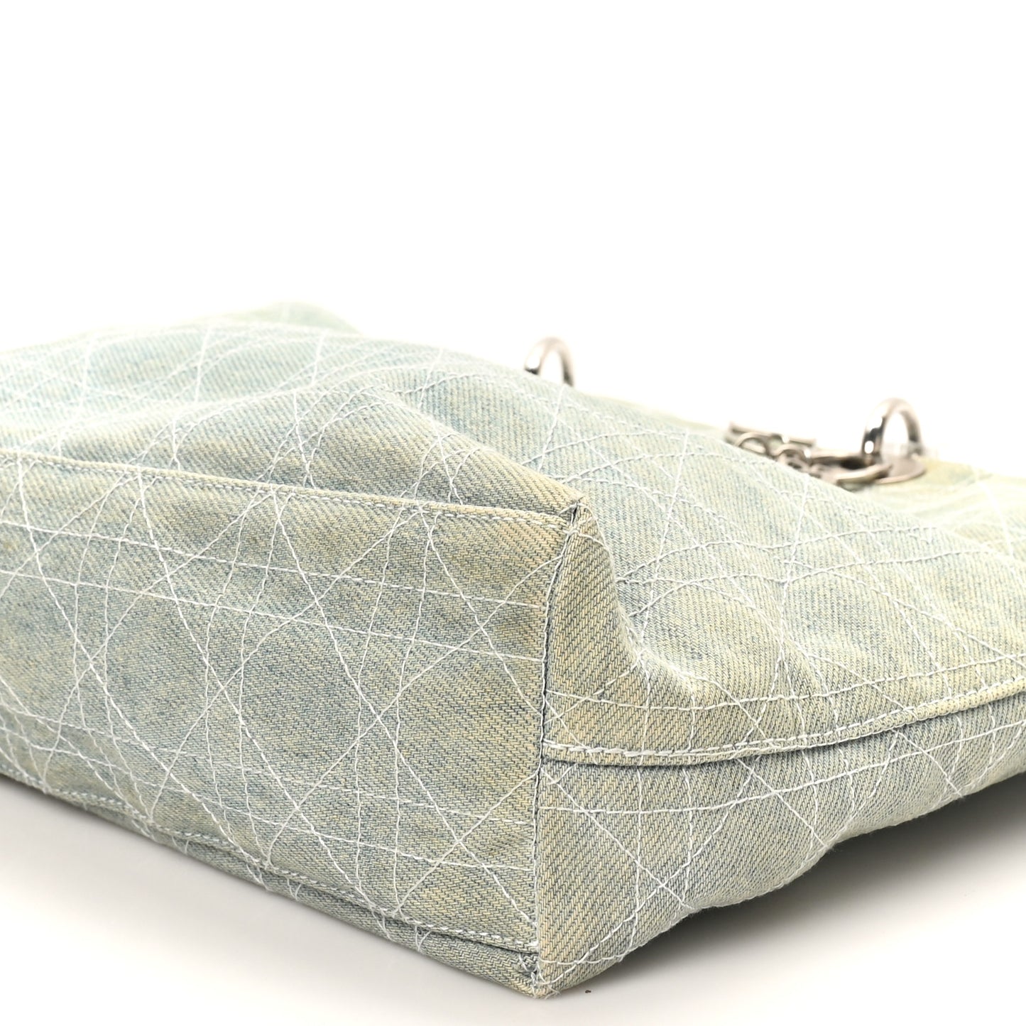 Denim Cannage Lady Dior Light Blue