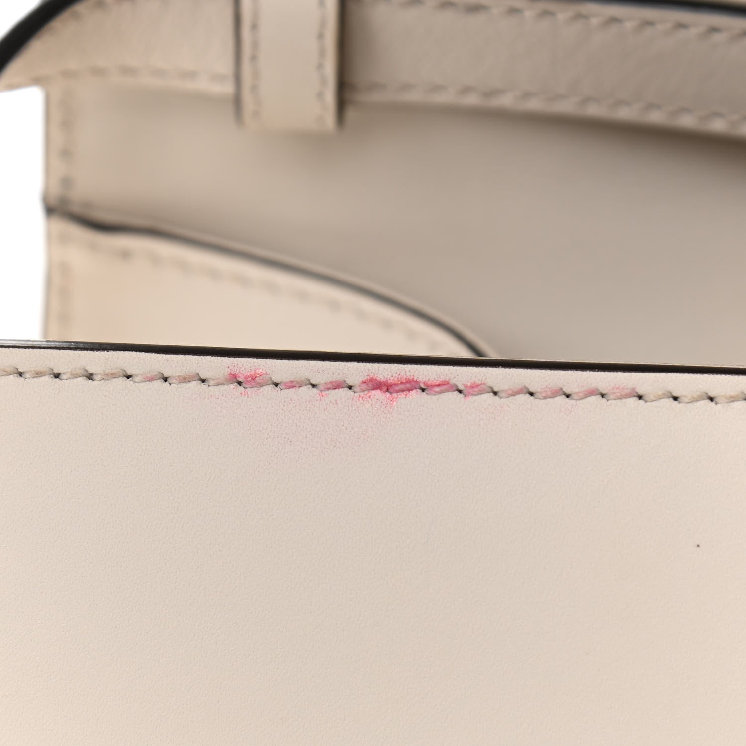 Gucci Calfskin Web Medium Sylvie Top Handle Bag White 13 of 17