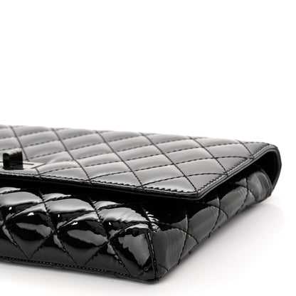 Chanel Patent Calfskin Quilted Reissue 2.55 Clutch So Black 10 of 11