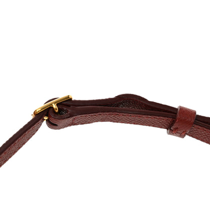 Celine Grained Calfskin Nano Belt Bag Burgundy 11 of 11