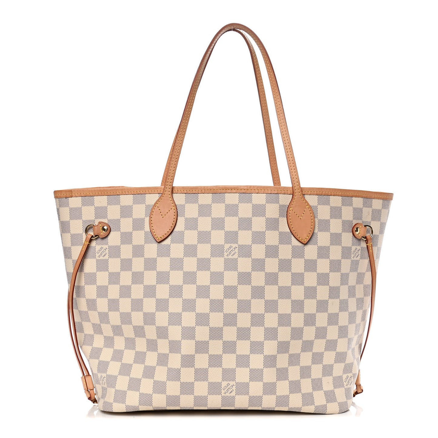Damier Azur Neo Neverfull MM Rose Ballerine