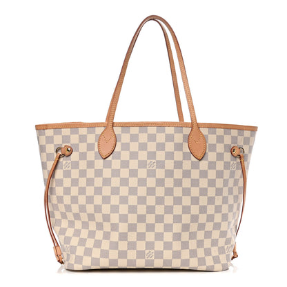 Louis Vuitton Damier Azur Neo Neverfull MM Rose Ballerine 1 of 12