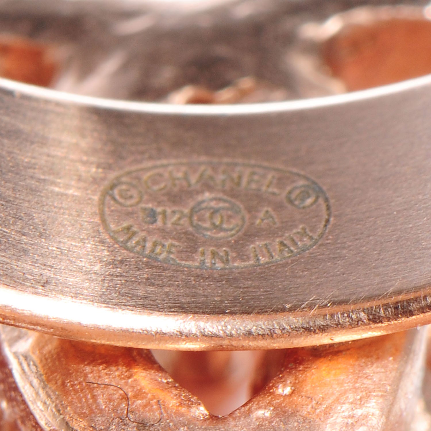 Chanel Marquise Crystal CC Logo Ring 7 Pink 4 of 5