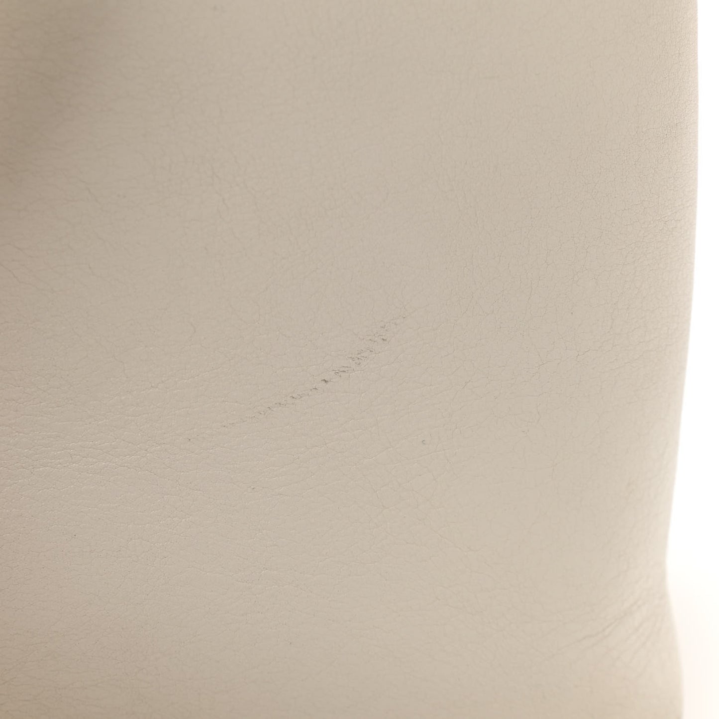 Calfskin Whipstitch Folk Tote White