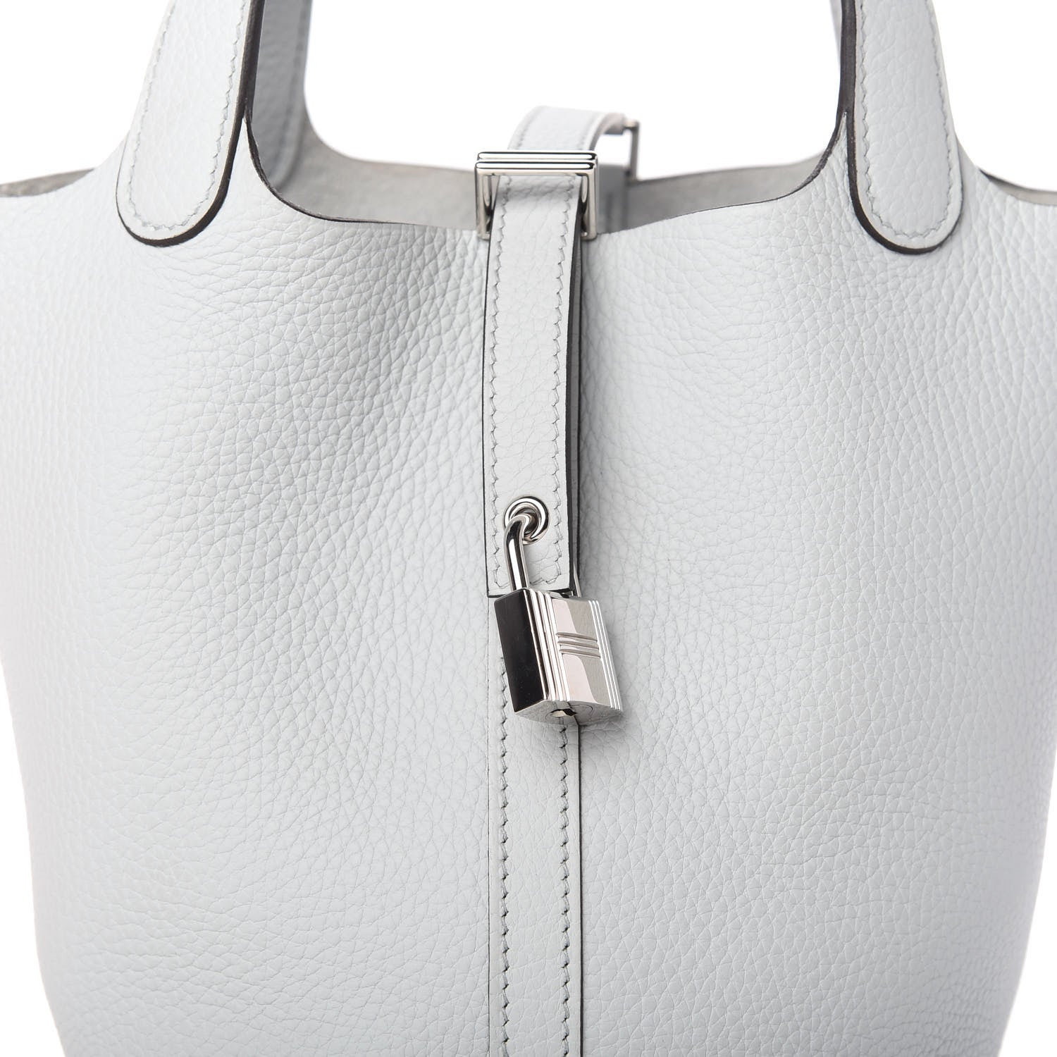 Hermes Taurillon Clemence Picotin Lock 18 PM Bleu Brume 10 of 12