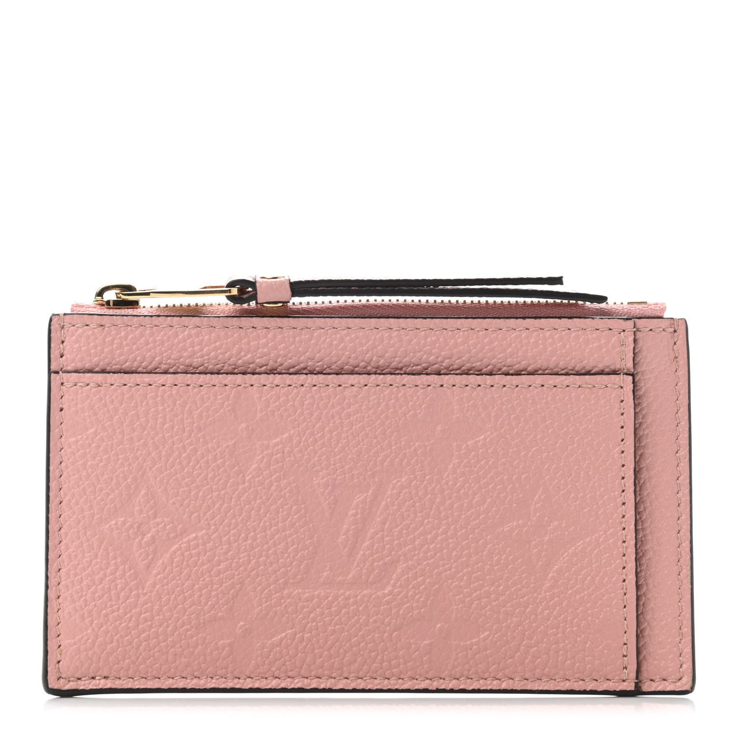 Empreinte Zipper Card Holder Rose Poudre