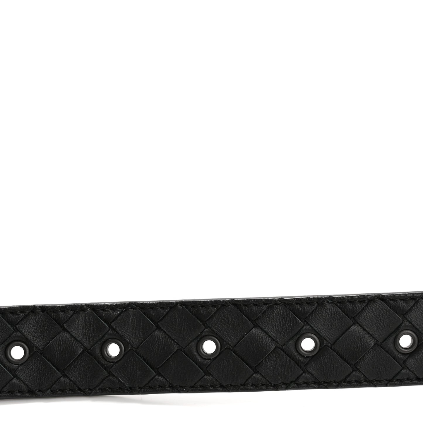 Nappa Intrecciato Belt 80 32 Black