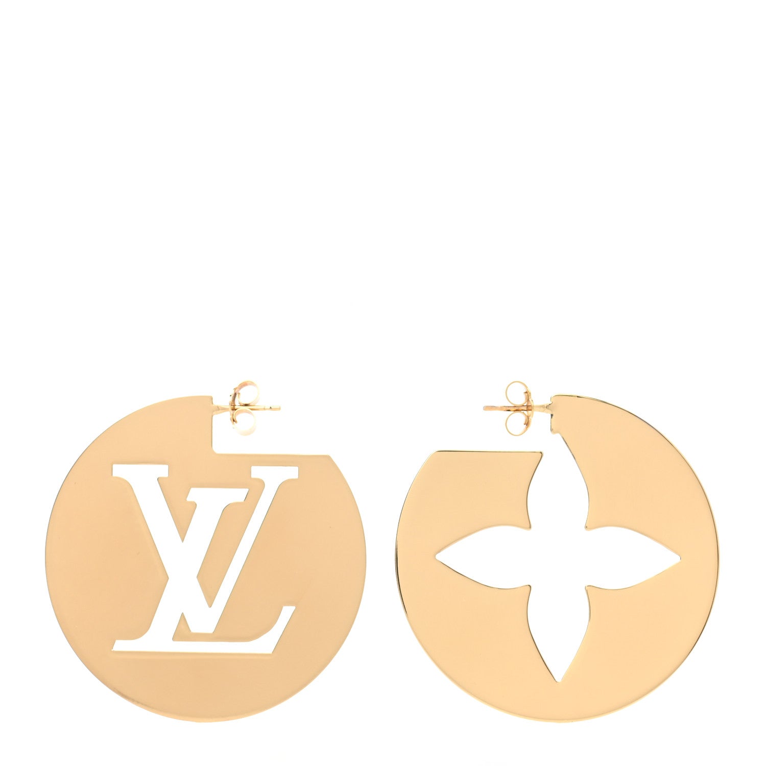 Louis Vuitton Perfect Match Earrings Gold Silver 1 of 4