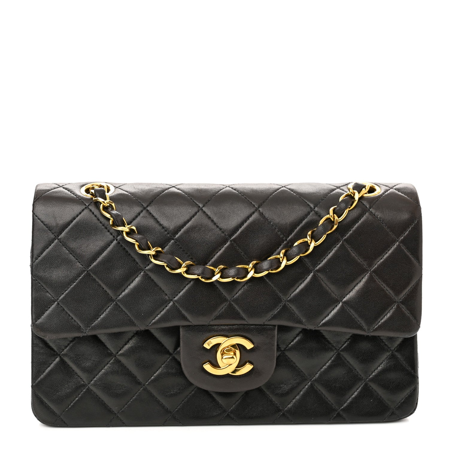 Chanel Lambskin Quilted Small Double Flap Black 1 of 11