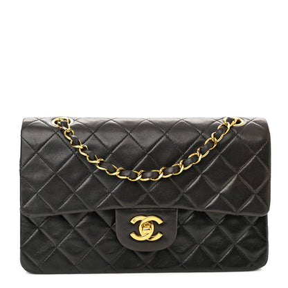Chanel Lambskin Quilted Small Double Flap Black 1 of 11