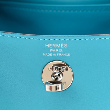 Hermes Swift Mini Lindy 20 Turquoise 6 of 11