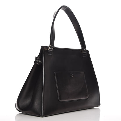 Celine Supple Calfskin Medium Bi-Color Edge Shoulder Bag Emerald 3 of 7