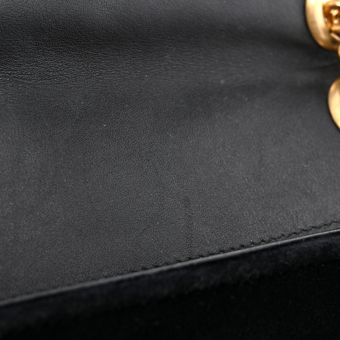 Velvet Matelasse Mini GG Marmont Shoulder Bag Black