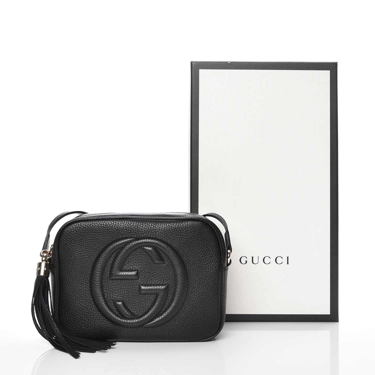 Gucci Pebbled Calfskin Small Soho Disco Bag Black 8 of 8