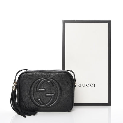 Gucci Pebbled Calfskin Small Soho Disco Bag Black 8 of 8