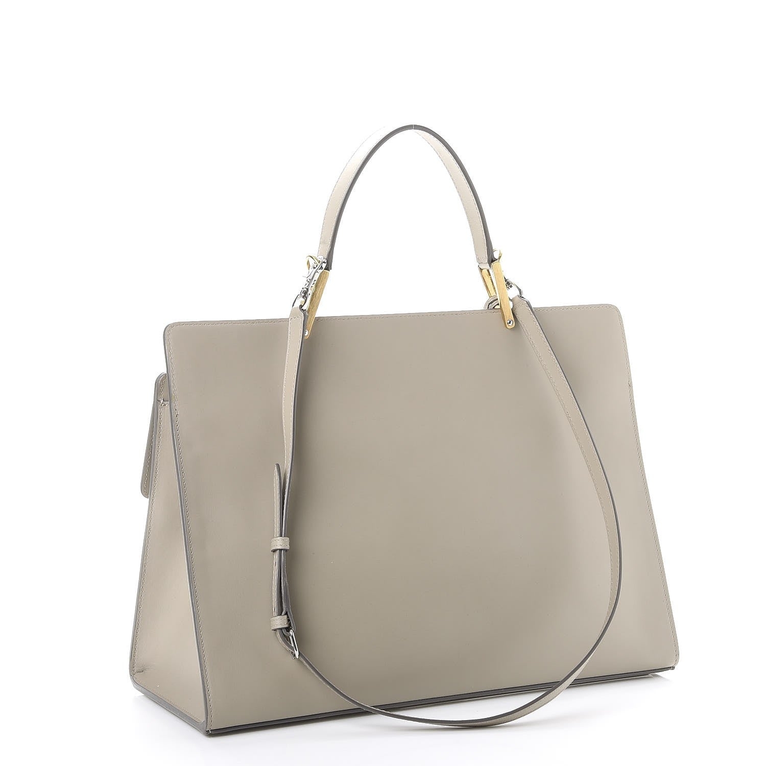 Balenciaga Calfskin Le Dix Zip Cartable Pearl Grey 3 of 15