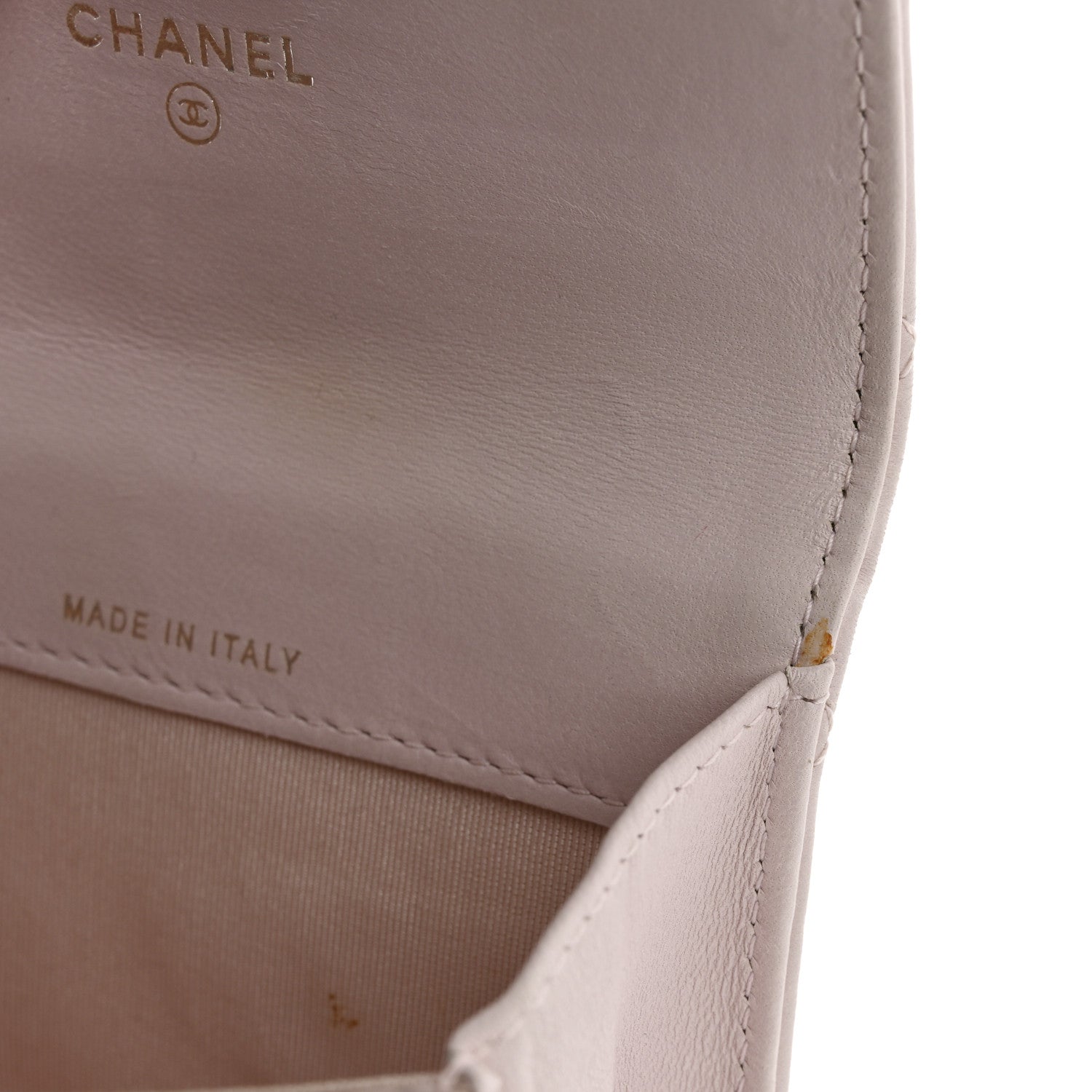 Chanel Lambskin Quilted Flap Card Holder Light Pink 12 of 14