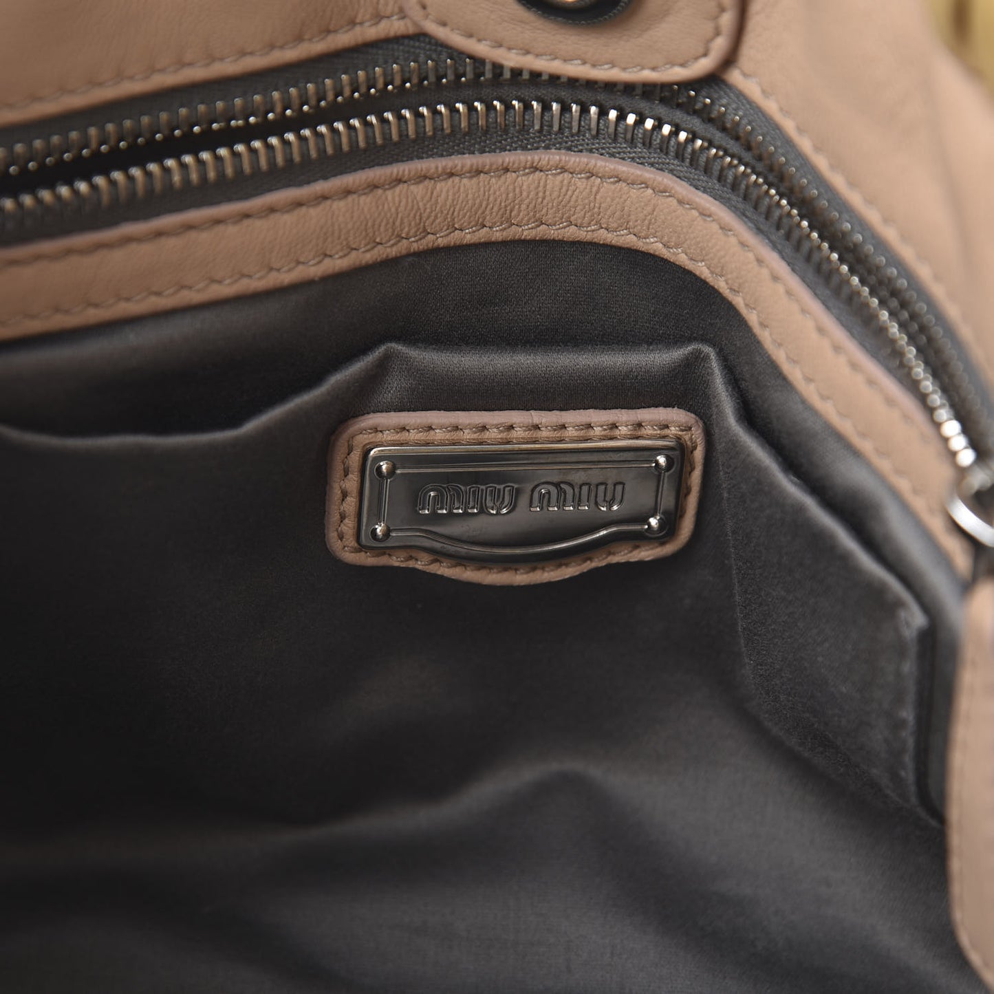 Vernice Gathered Tote Beige