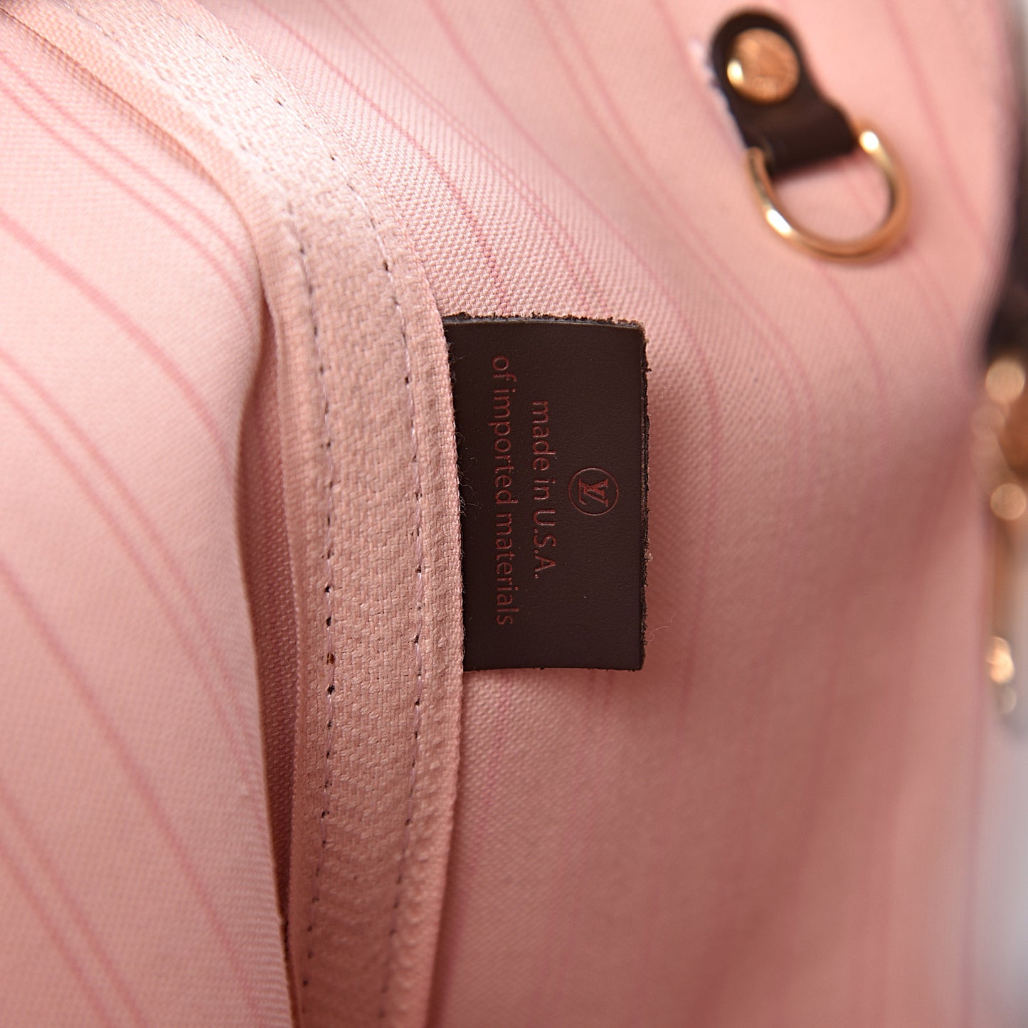 Damier Ebene Neo Neverfull MM Rose Ballerine