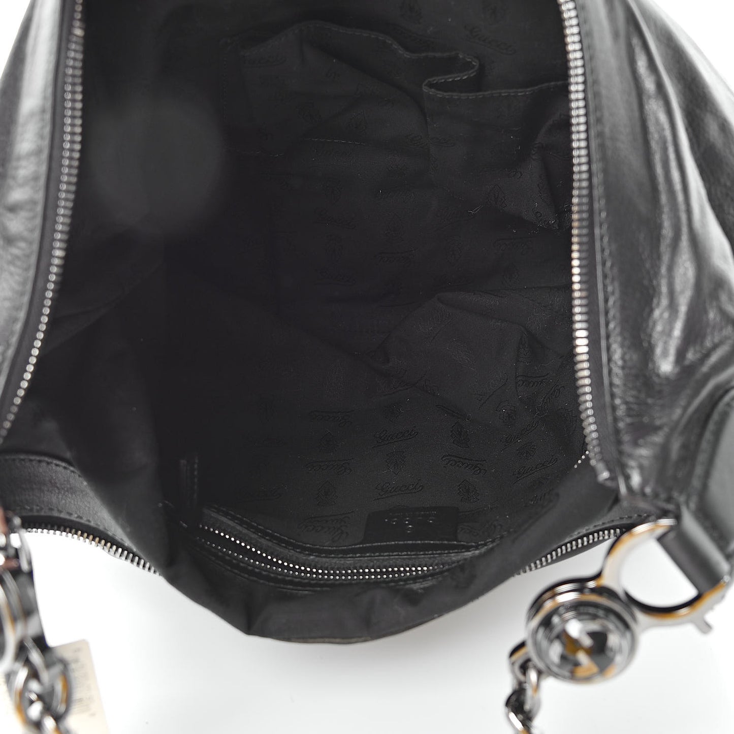 Calfskin Medium Galaxy Hobo Black