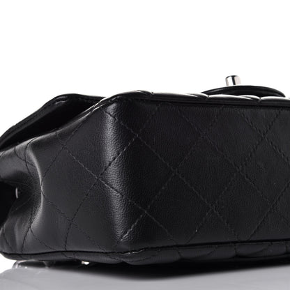 Chanel Lambskin Quilted Mini Rectangular Flap Black 8 of 10