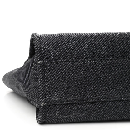 Chanel Mixed Fibers Calfskin Small Deauville Tote Black 8 of 9