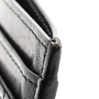 Saint Laurent Lambskin Quilted Gaby Credit Card Case Black 7 of 12