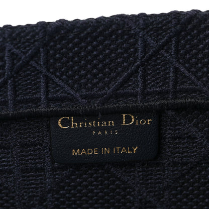 Christian Dior Embroidered Cannage Medium Book Tote Navy 6 of 9
