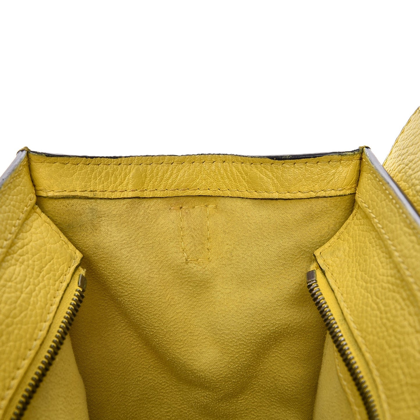 Drummed Calfskin Nano Luggage Citron