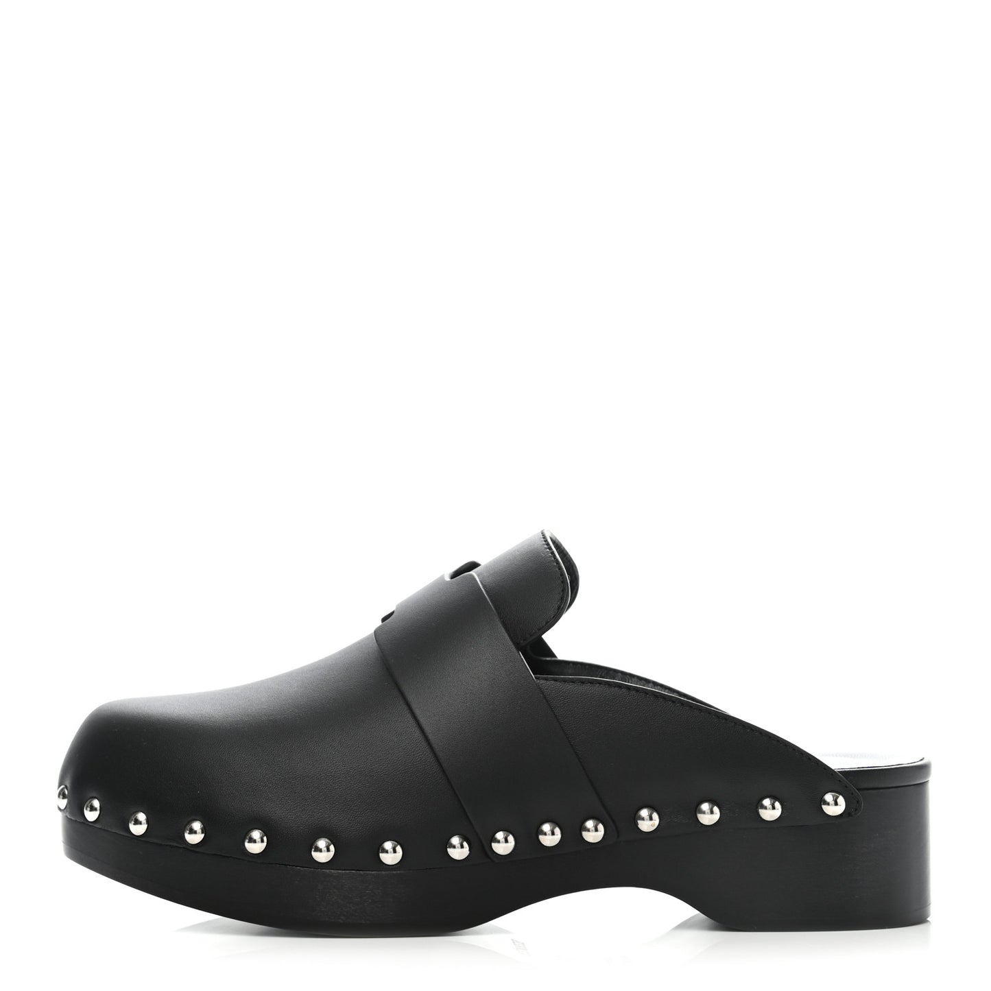 Calfskin Calya Mules 36 Black