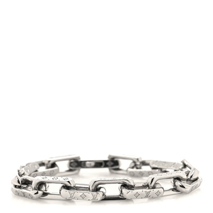 Louis Vuitton Monogram Chain Bracelet L Silver 1 of 3