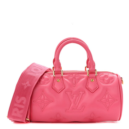 Louis Vuitton Calfskin Bubblegram Papillon BB Dragon Fruit 1 of 9
