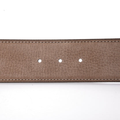 Hermes Togo Nubuck 42mm Constance H Belt 90 Chocolate 5 of 6