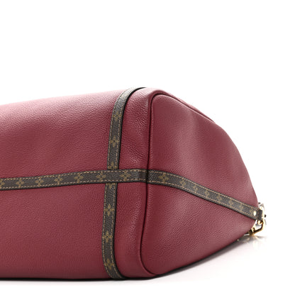 Louis Vuitton Calfskin Monogram Express MM Carmin Red 9 of 9