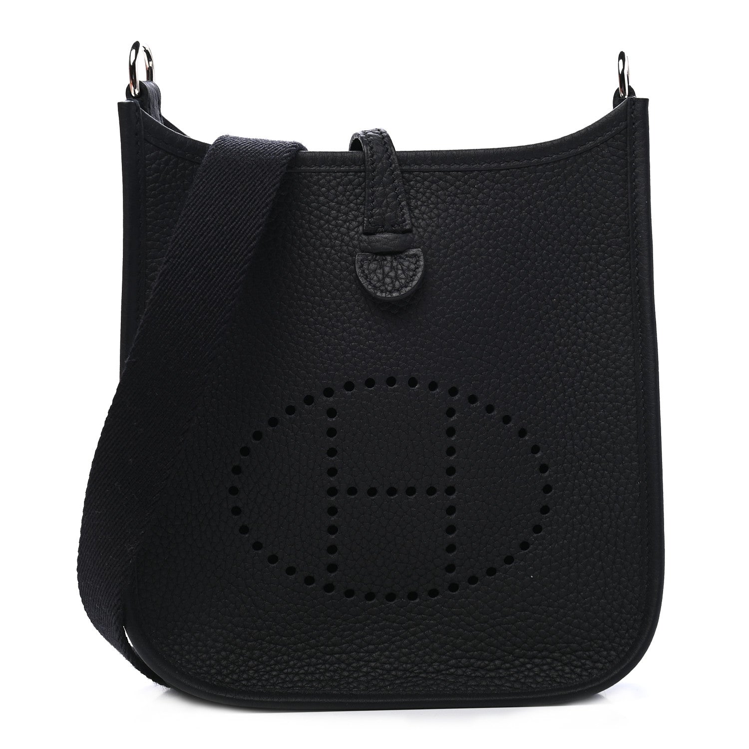 Hermes Taurillon Clemence Evelyne TPM Black 1 of 9
