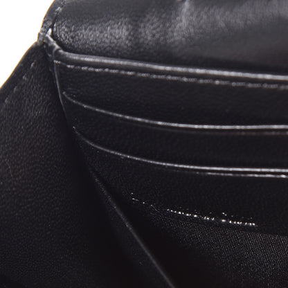Mulberry Small Classic Grain Calfskin Continental Clutch Chain Wallet Black 6 of 7