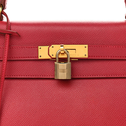 Hermes Epsom Kelly Retourne 32 Rouge Vif 7 of 14