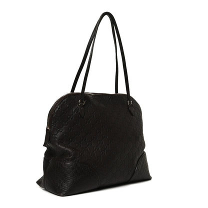 Gucci Guccissima Medium Bree Shoulder Bag Chocolate 3 of 16