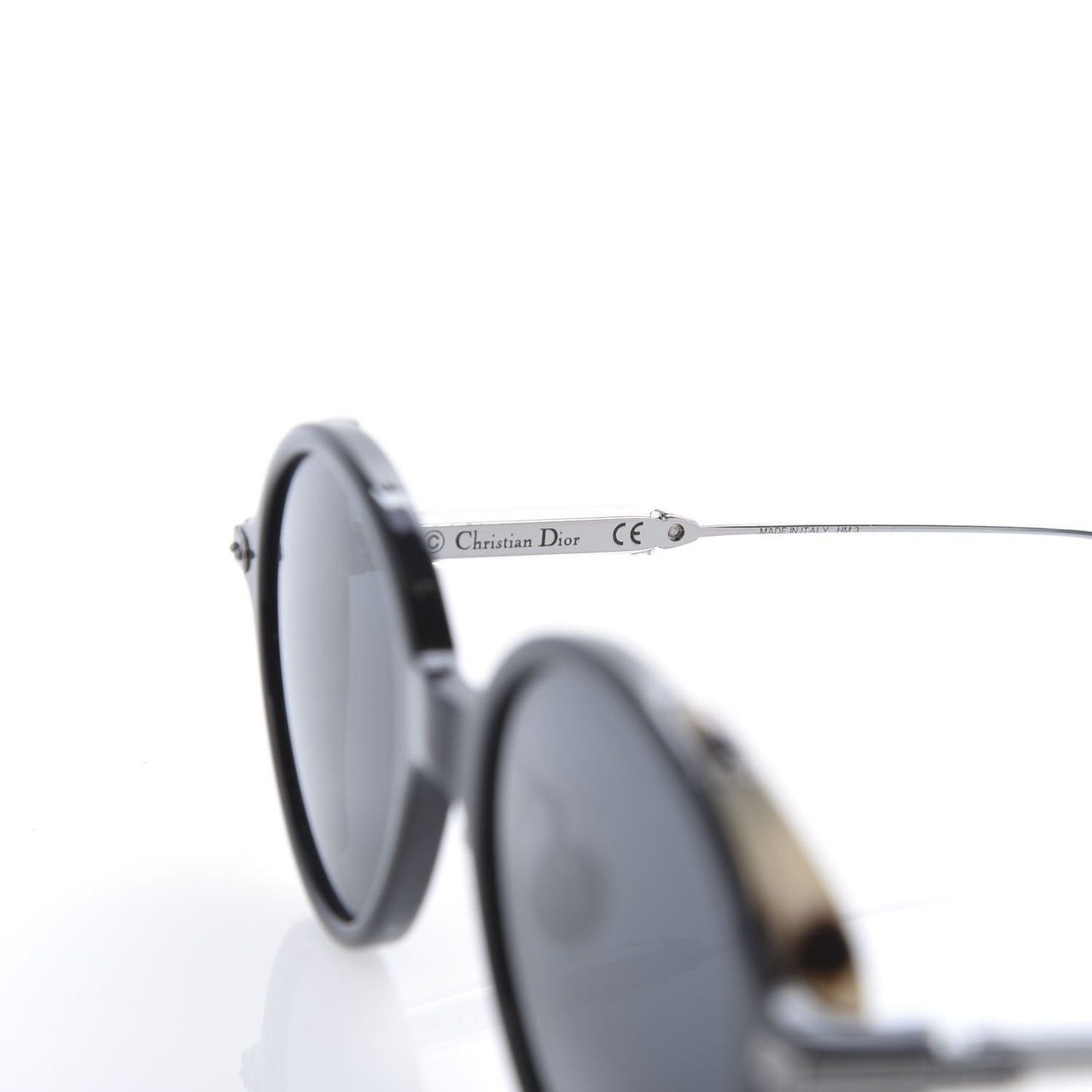 Acetate Umbrage Round Sunglasses Tortoise Black