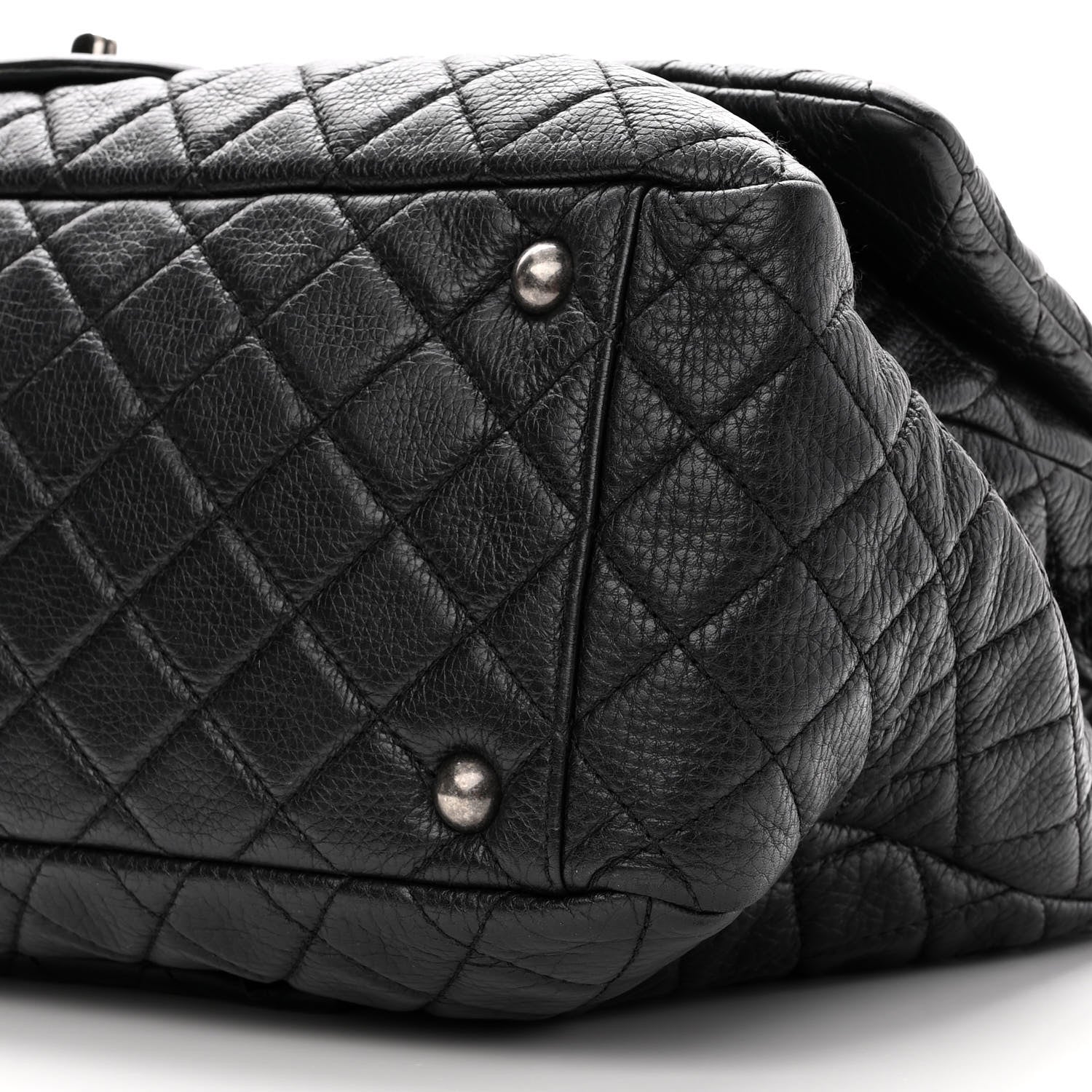 Chanel Calfskin Quilted XXL Travel Flap Bag Black 10 of 10