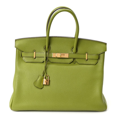 Hermes Togo Birkin 35 Vert Anis 1 of 10