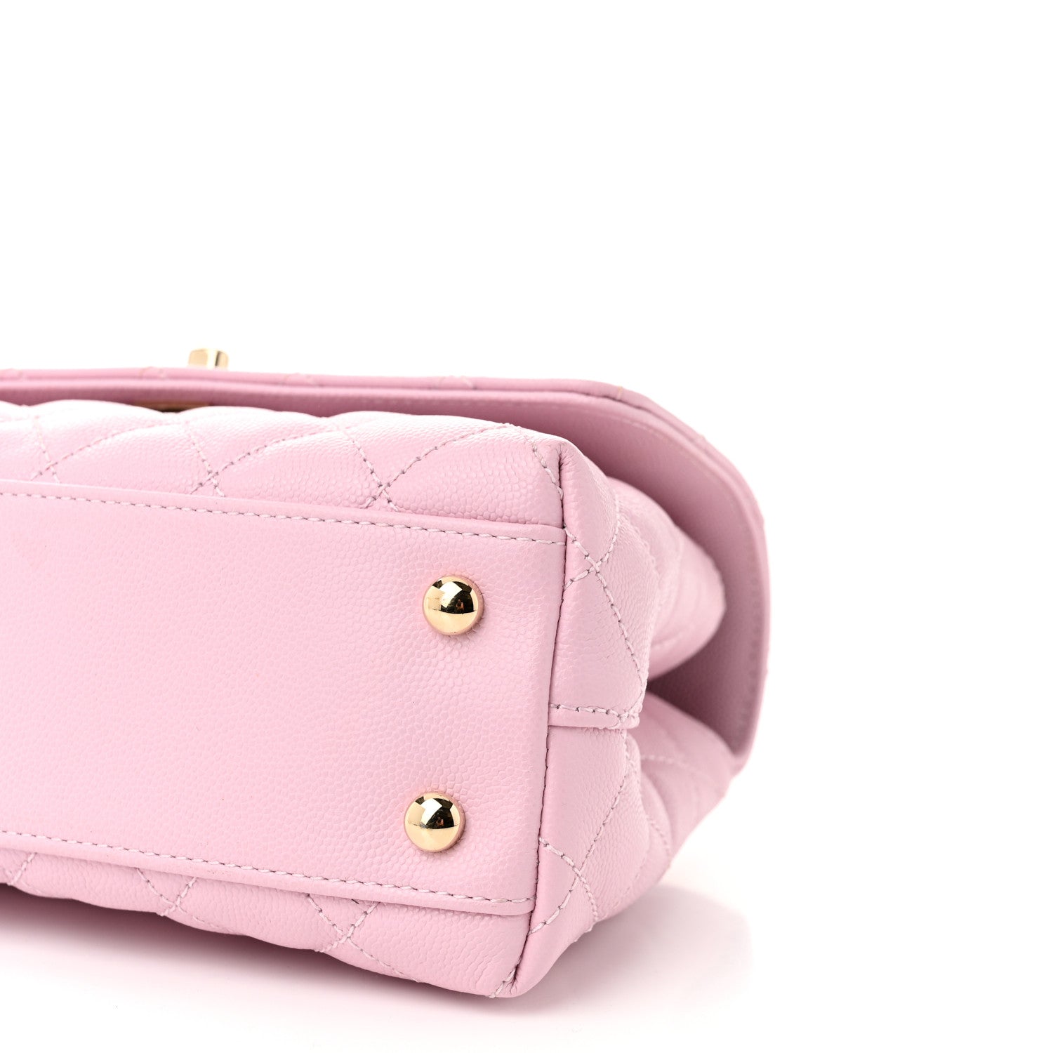Chanel Caviar Quilted Mini Coco Handle Flap Light Pink 10 of 12