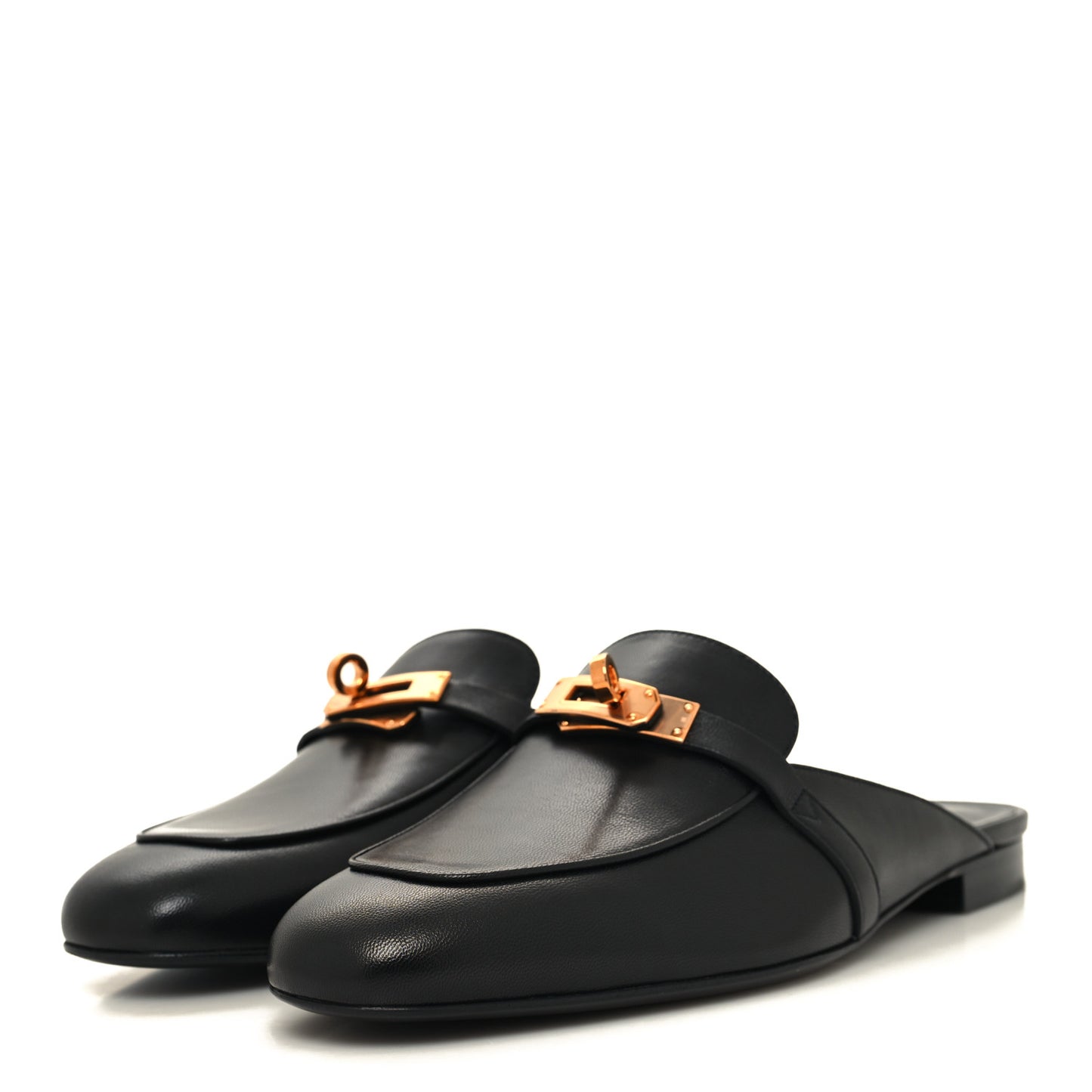 Goatskin Oz Mules 40 Black