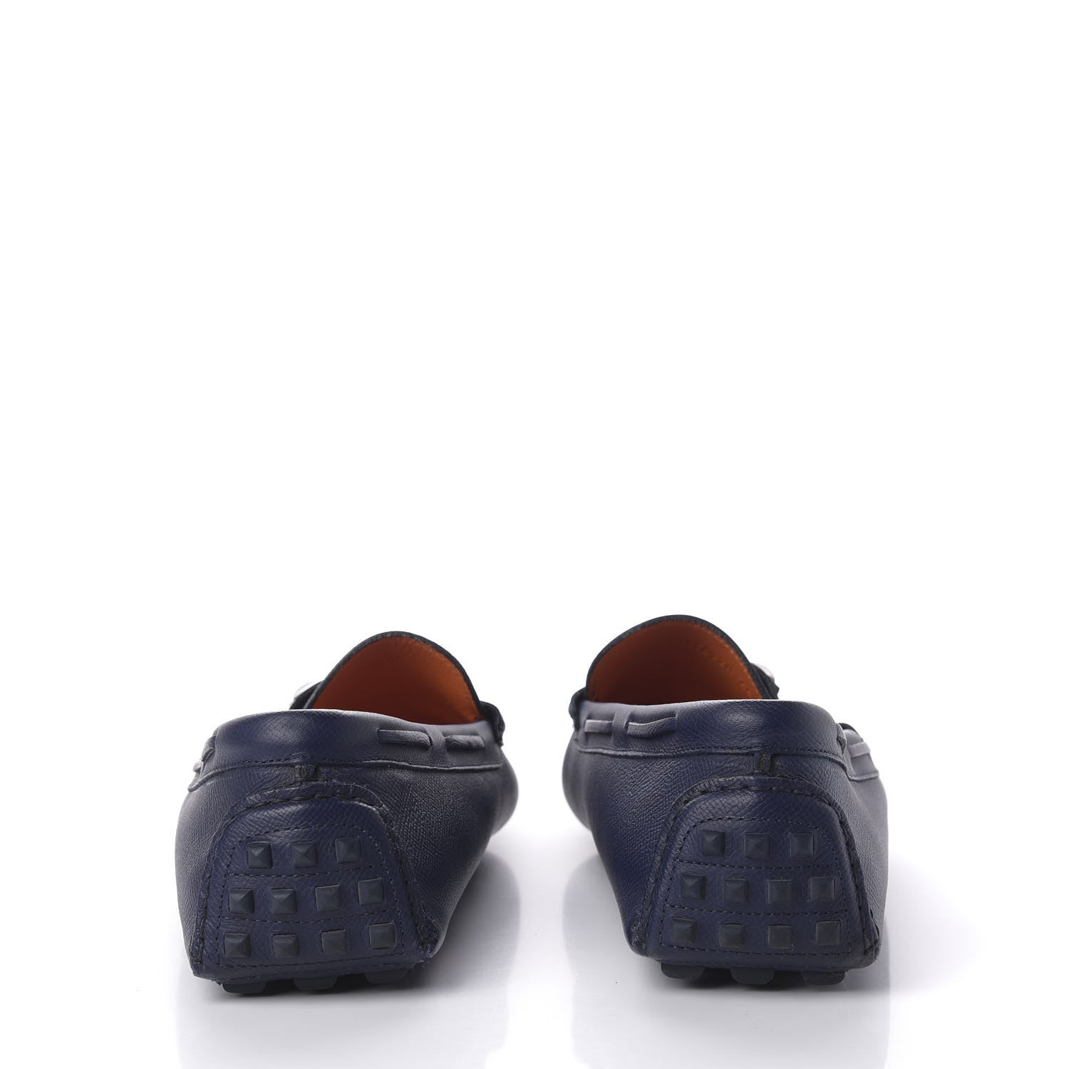 Hermes Epsom Mens Irving Driving Moccasin Loafers 45 Marine 5 of 8
