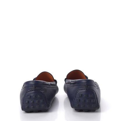 Hermes Epsom Mens Irving Driving Moccasin Loafers 45 Marine 5 of 8
