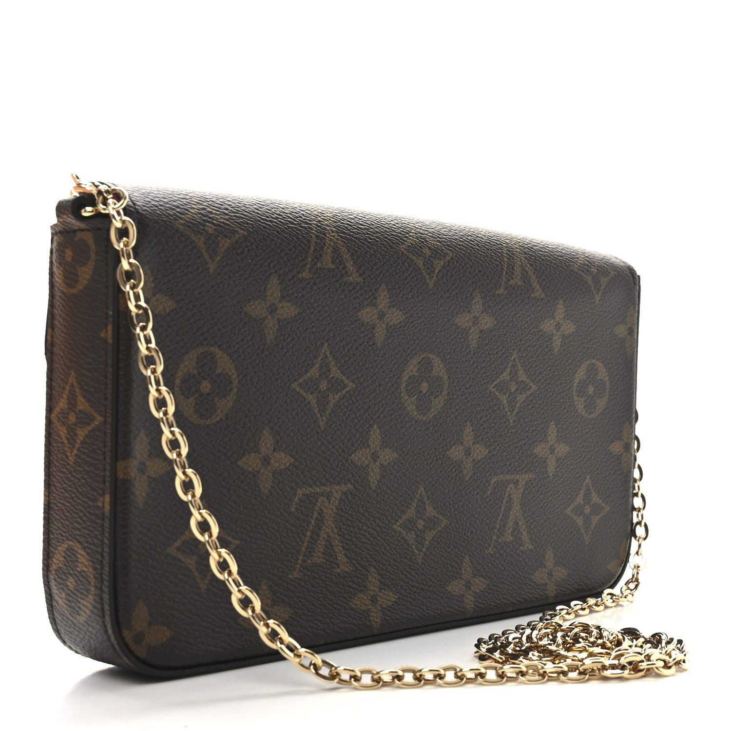 Louis Vuitton Monogram Pochette Felicie Chain Wallet Fuchsia 4 of 11