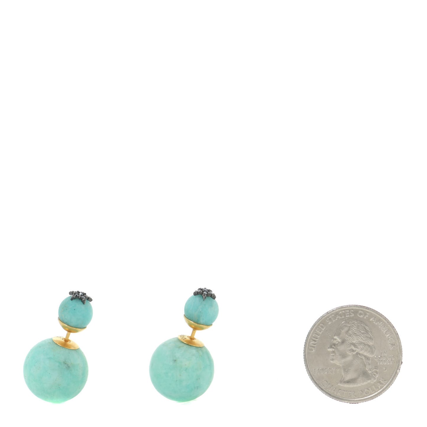 Crystal Star Mise En Dior Tribal Earrings Green