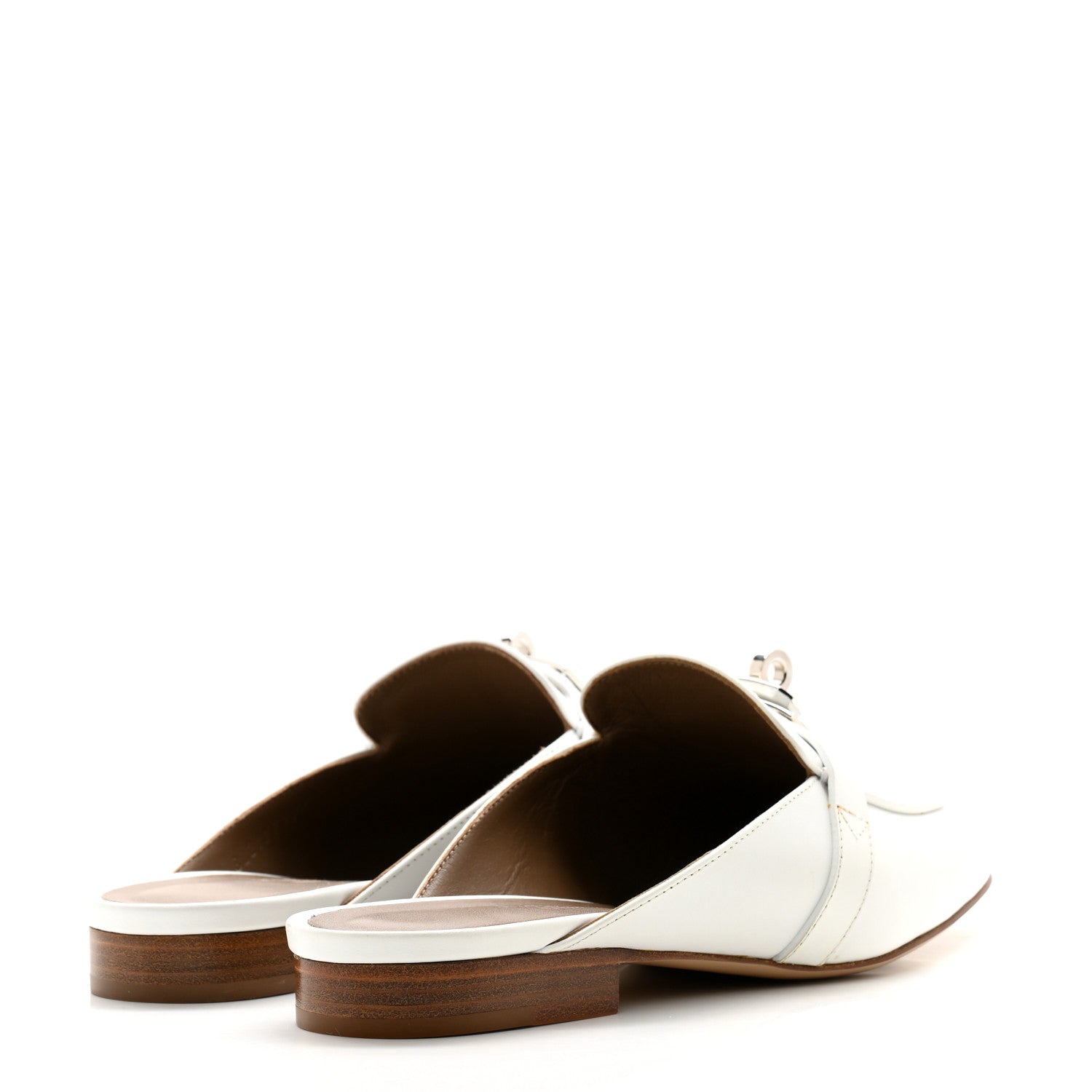 Hermes Calfskin Oz Mules 35 White 4 of 13