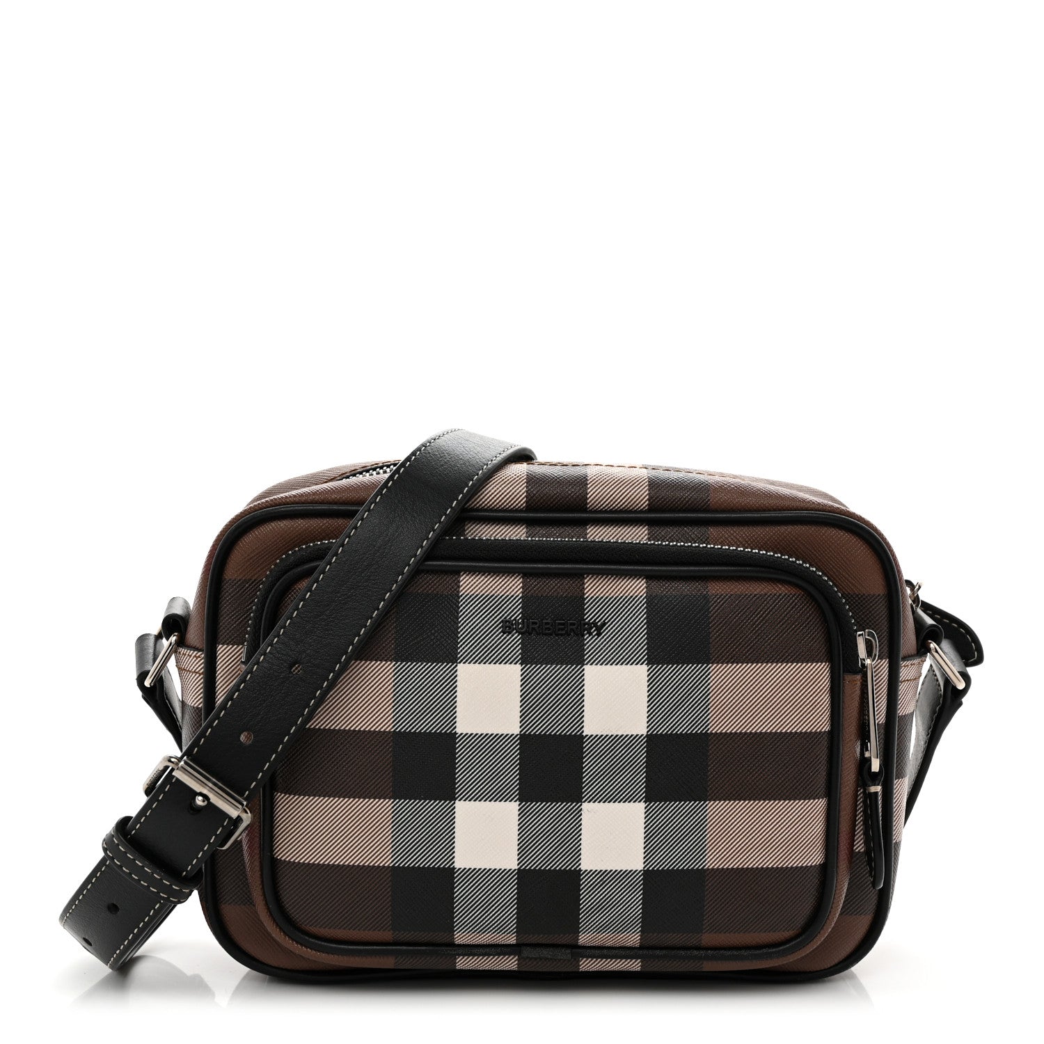 Burberry Canvas Check Paddy Messenger  Birch Brown 1 of 10