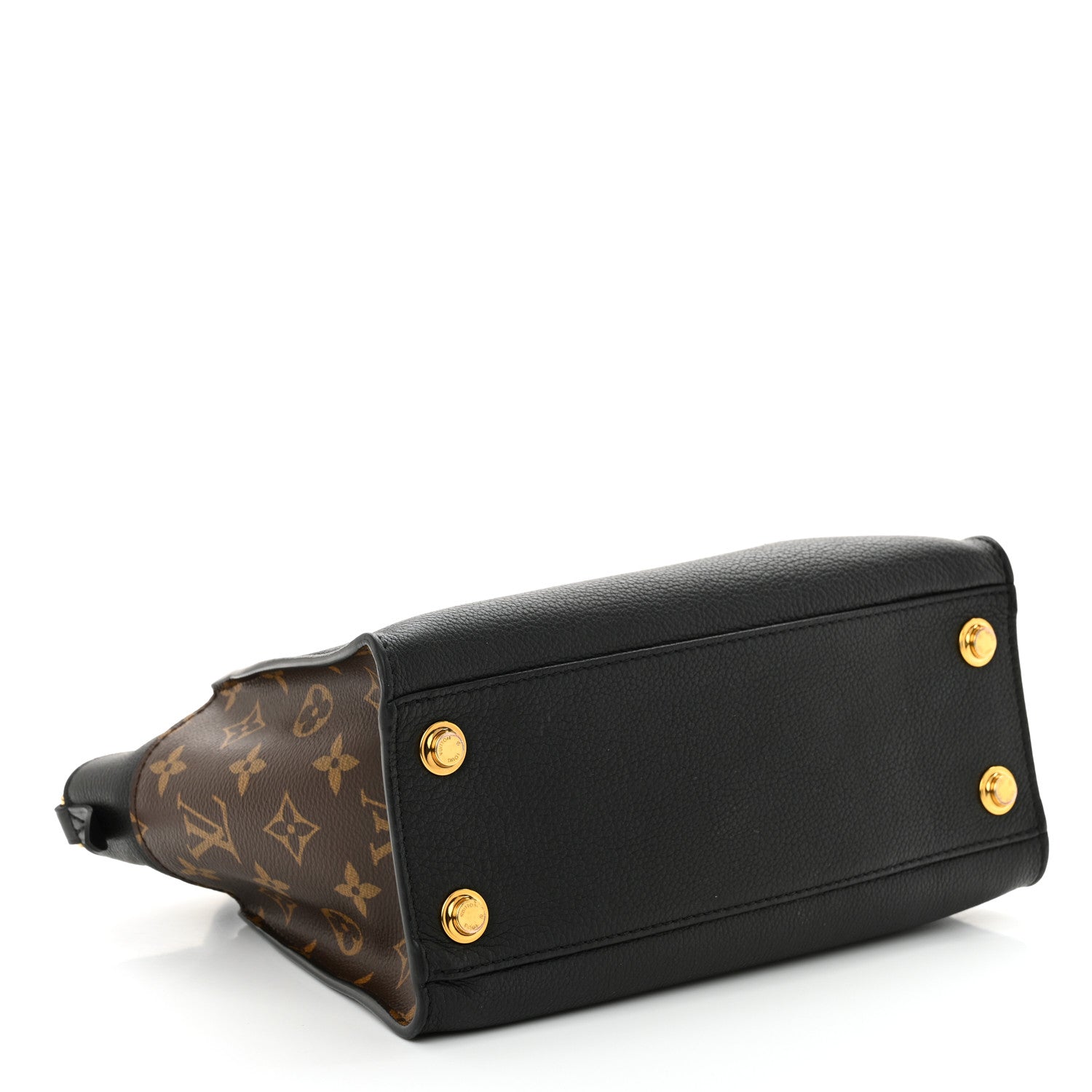 Louis Vuitton Calfskin Monogram On My Side PM Black 4 of 9